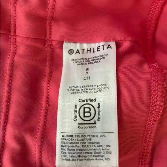 Athlete 7” ultimate stash II short peach size S - Picture 3 of 5